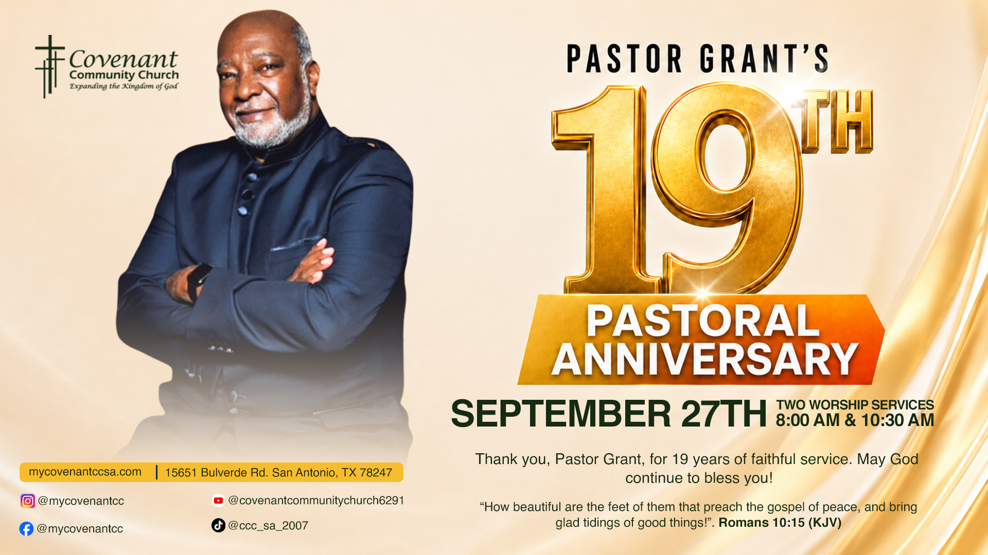 Pastor's Anniversary Sunday
